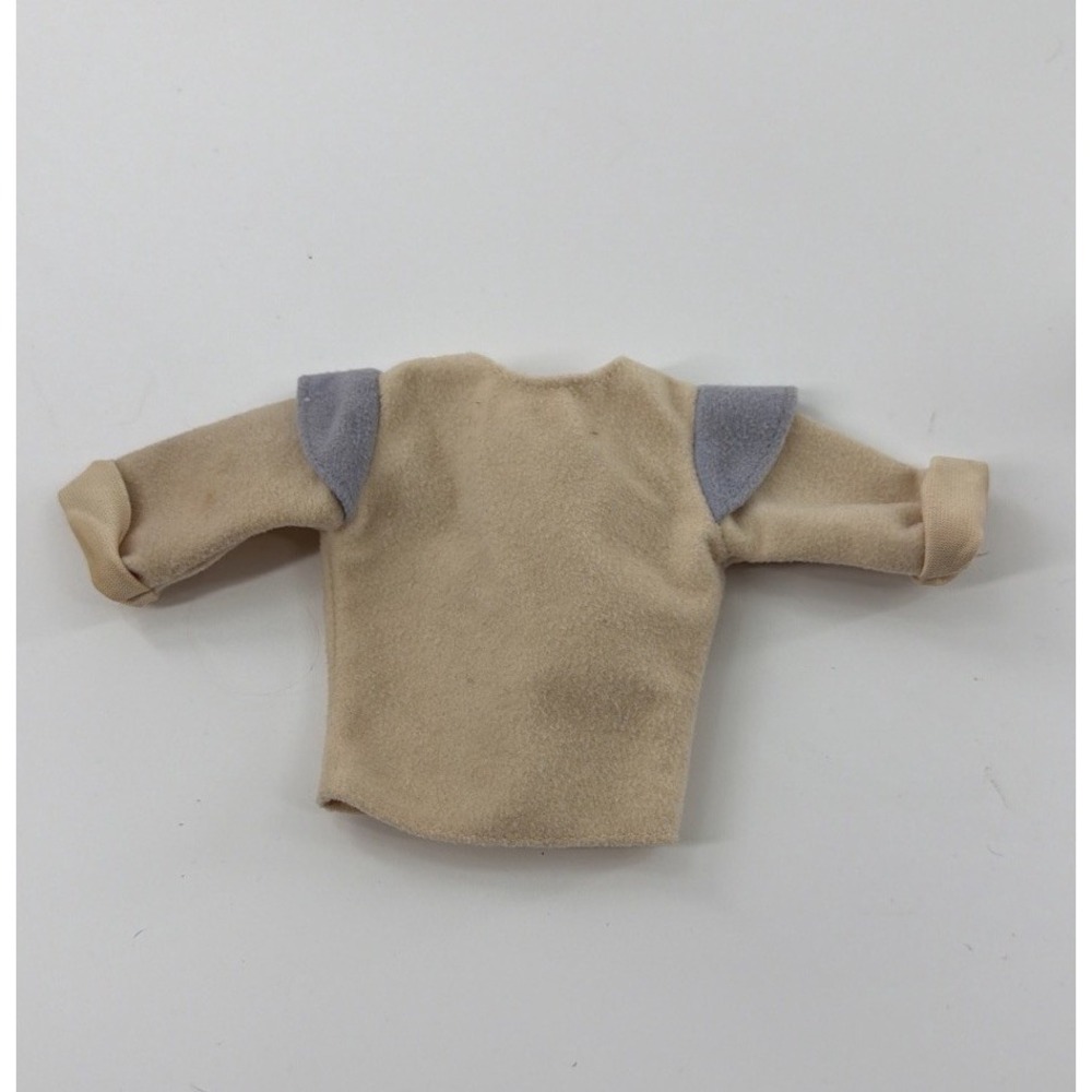 Mattel KEN Doll costume John Smith top 1990 Disney Vintage Tan Gray